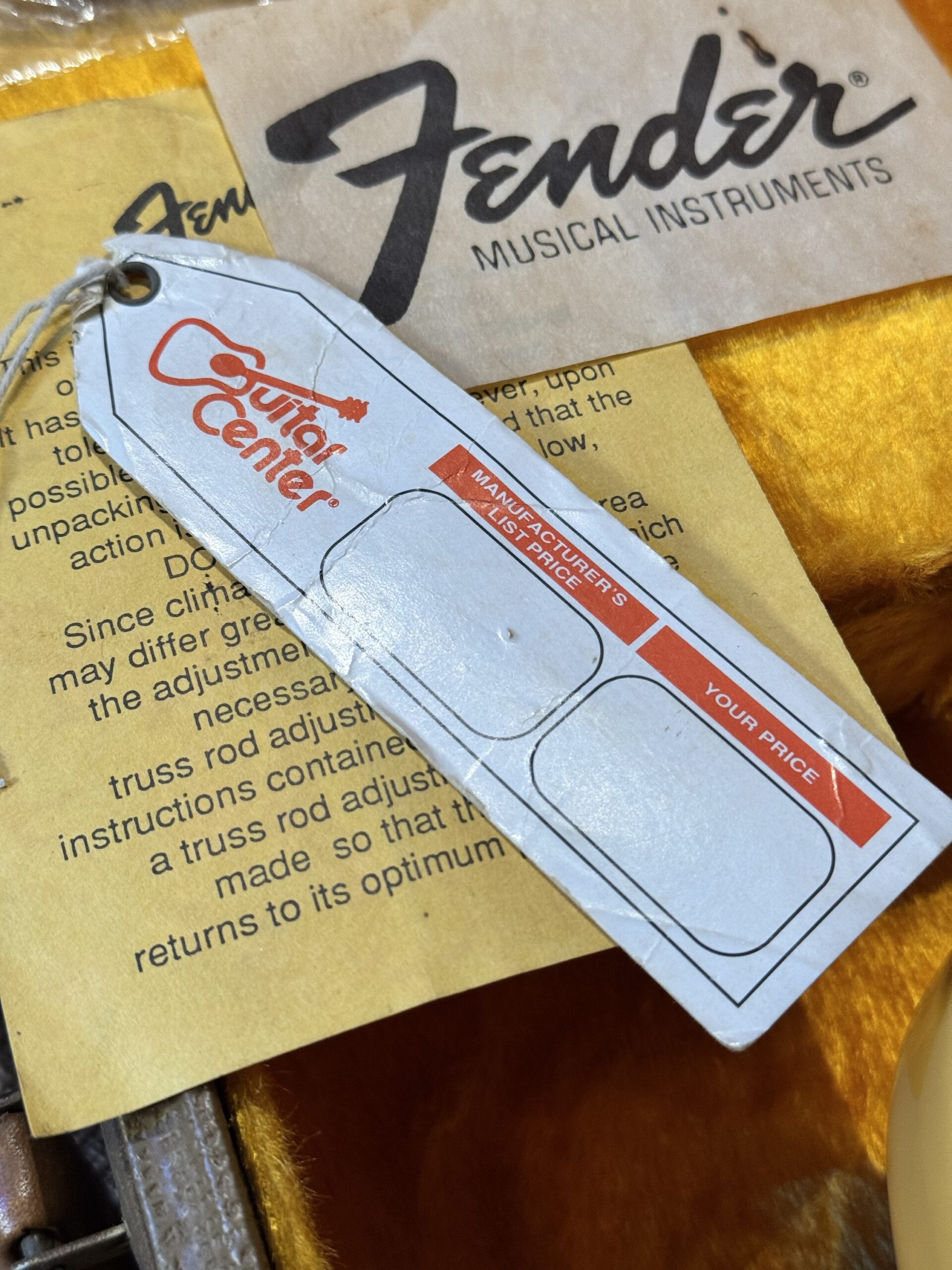 FENDER CUSTOMSHOP 60 MATCHING HEADSTOCK - Image 3